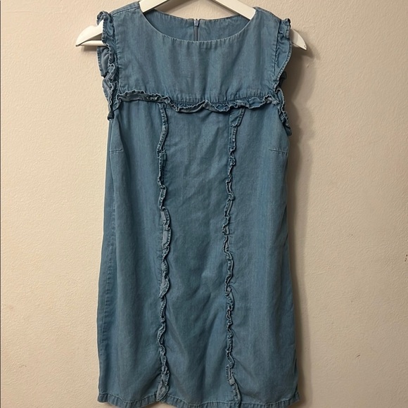 Zara Blue Flutter Sleeve Sundress 312 - Picture 3 of 8